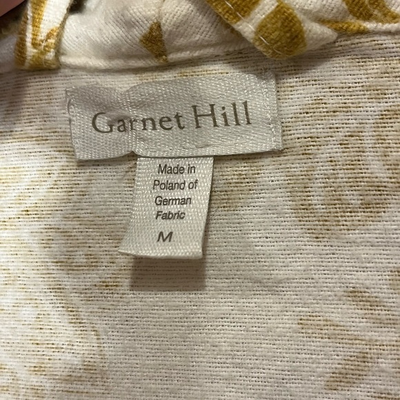 Garnet Hill Floral 100% Organic Cotton Bathrobe size M - Picture 6 of 8